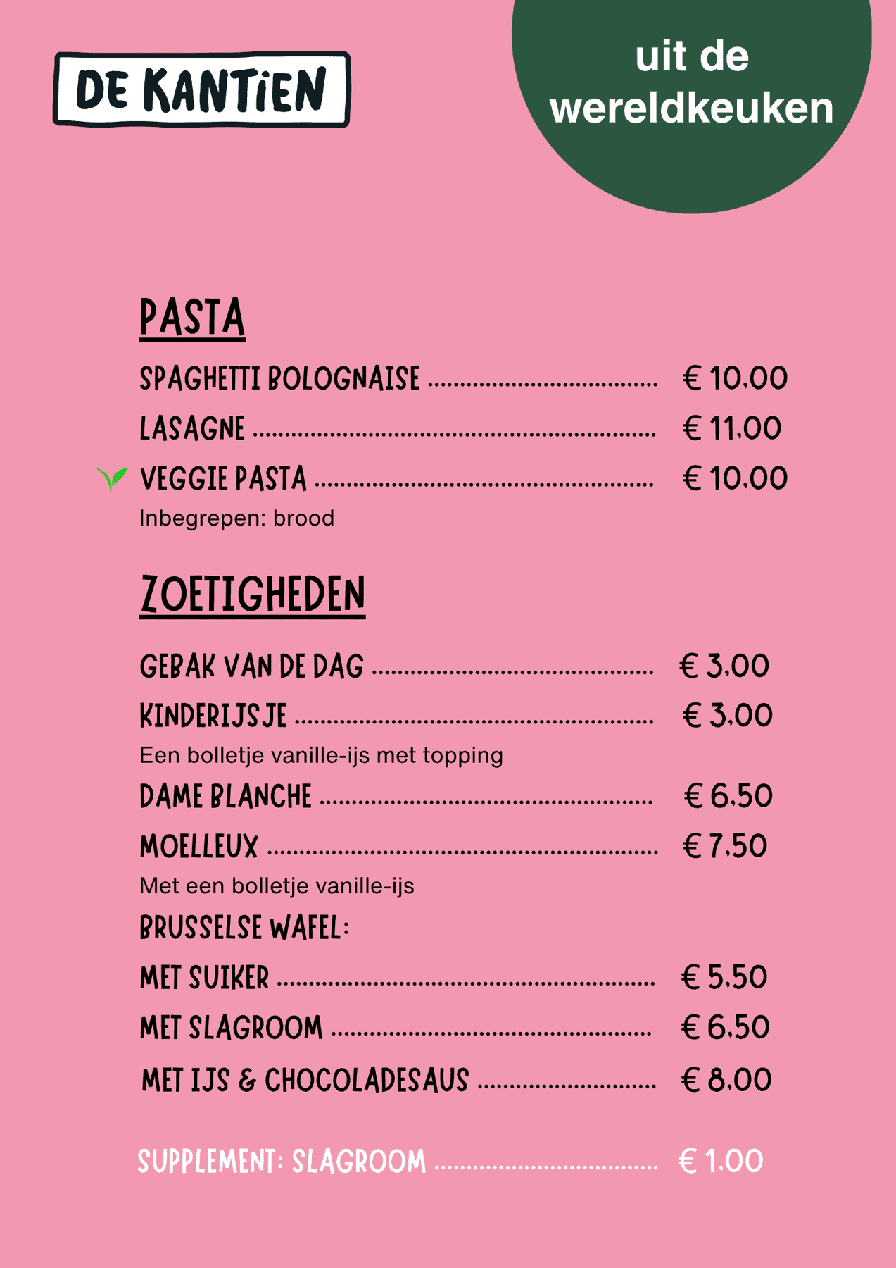 Menukaart